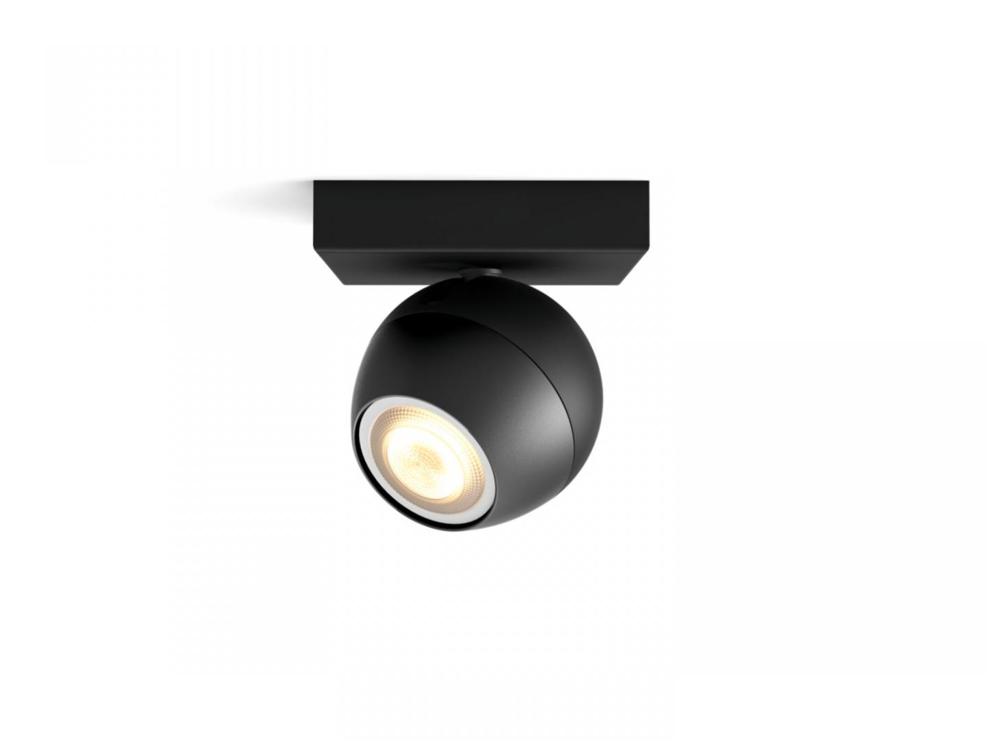 BUCKRAM HUE SINGLE SPOT BLACK 1X5W 230V "000008719514339248" (timbru verde 2.00 lei)