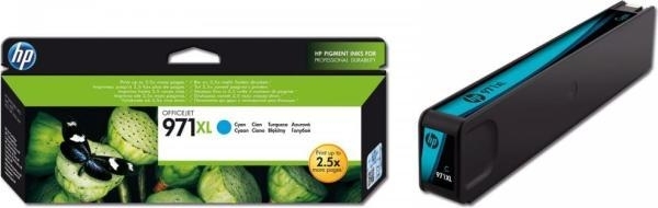 Cartus Cerneala Original HP Cyan, nr.971XL, pentru OfficeJet X476|576|451|551, , (timbru verde 0.15 lei), "CN626AE"