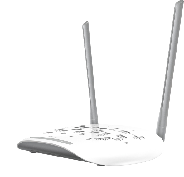 ACCESS POINT TP-LINK wireless 300Mbps, port 10/100Mbps, 2 antene externe, pasiv PoE, 2T2R, Client, Universal/ WDS Repeater, wireless Bridge, WPA/WPA2, QSS "TL-WA801N" (timbru verde 0.8 lei)
