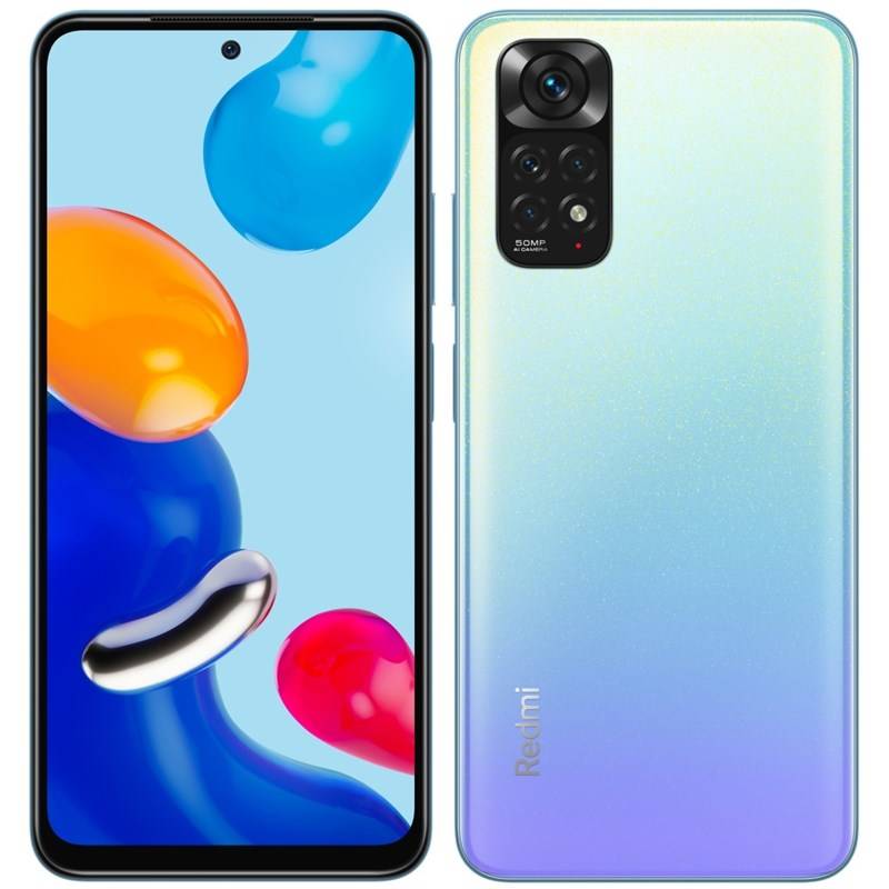 SMARTphone Xiaomi, "REDMI NOTE 11" ecran 6.43 inch, dual sim, rez. camera 108 Mpix, memorie interna 128 GB, 4G, Android, acumulator 5000 mAh, albastru, "37801" (timbru verde 0.45 lei)
