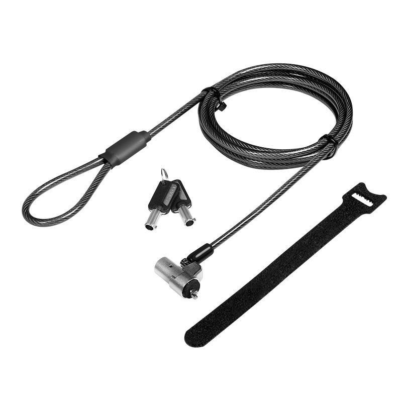CABLU securitate LOGILINK pt. notebook slot Wedge, cheie identica, conectare directa, 2m, cablu otel carbon, permite pivotare si rotire cablu, pt. DELL, "NBS012" (timbru verde 0.8 lei)