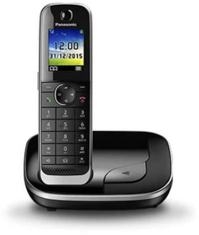 Telefon Panasonic DECT, KX-TGJ310GB, caller ID, SMS, negru, "KX-TGJ310GB" (timbru verde 0.8 lei)
