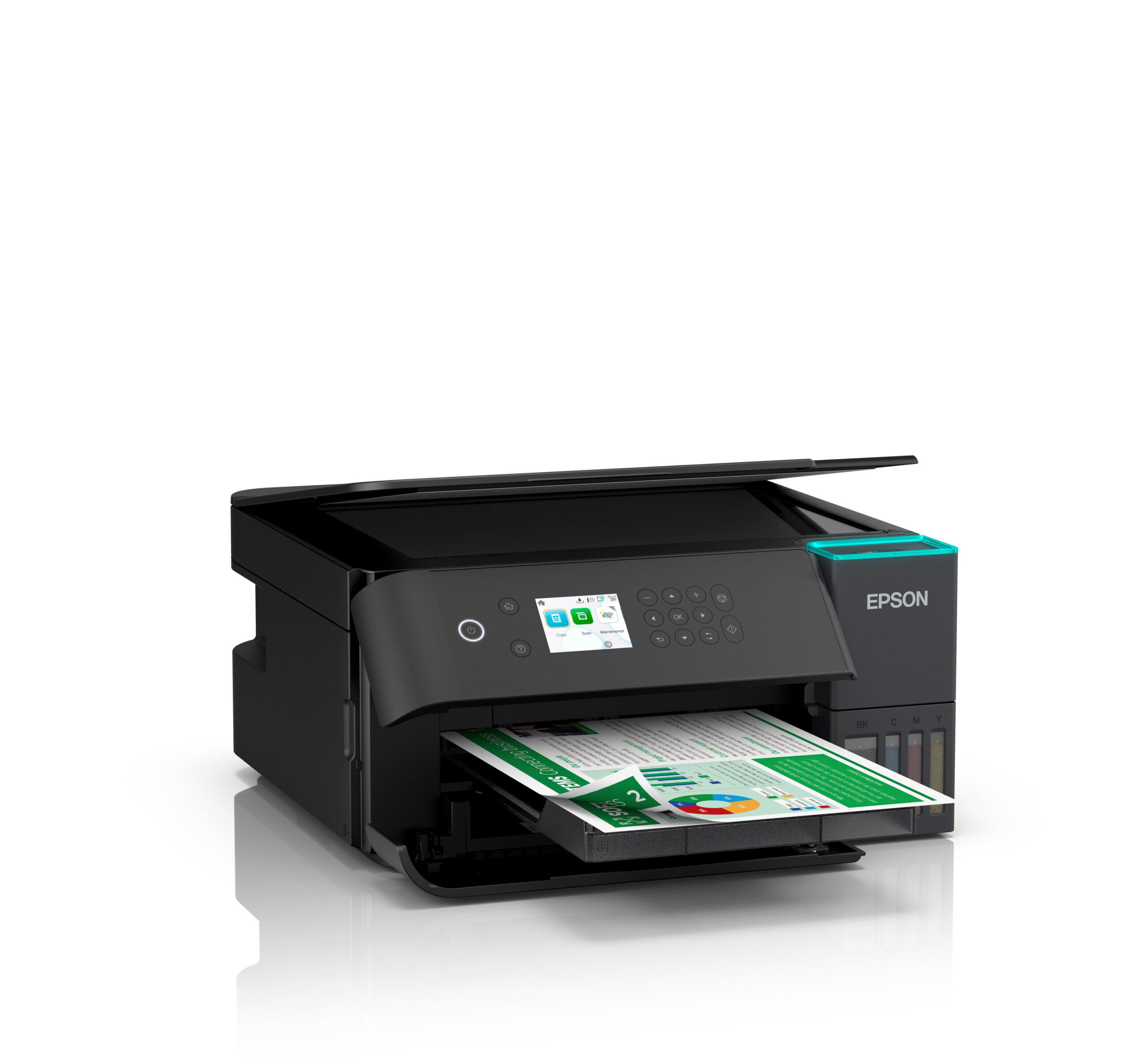 Multifunctional Inkjet CISS Color Epson L6360, A4, Functii: Impr.|Scan.|Cop., Viteza de Printare Monocrom: 33 ppm, Viteza de printare color: 20ppm, Conectivitate:USB|Ret|WiFi, Duplex:Da, ADF:Nu "C11CL42401" - imagine 2