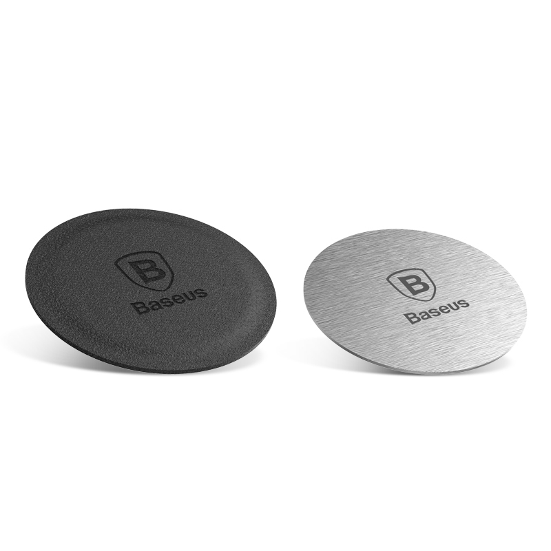 PLACUTE METALICE Baseus, pentru prindere magnetica a smartphone-urilor, pachetul contine 2 buc, argintiu "ACDR-A0S" - 6953156256712