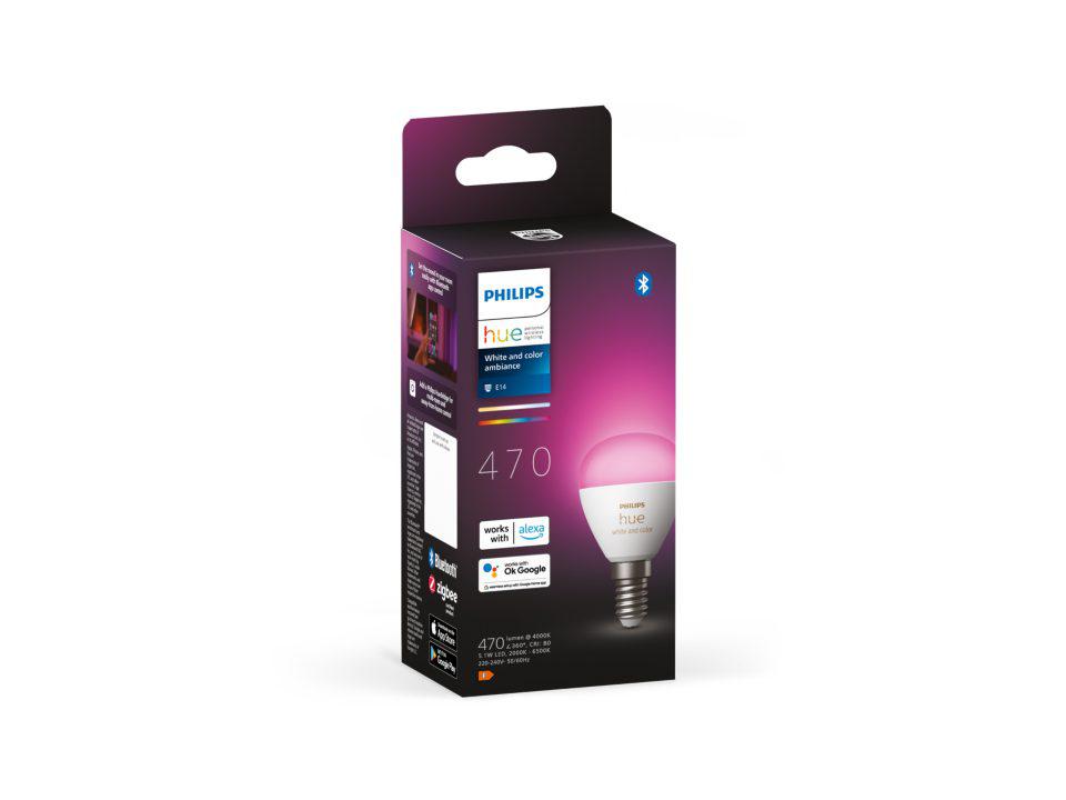 PHILIPS HUEWCA 5.1W LUSTER E14 1P EU "000008719514491229" (timbru verde 0.45 lei)