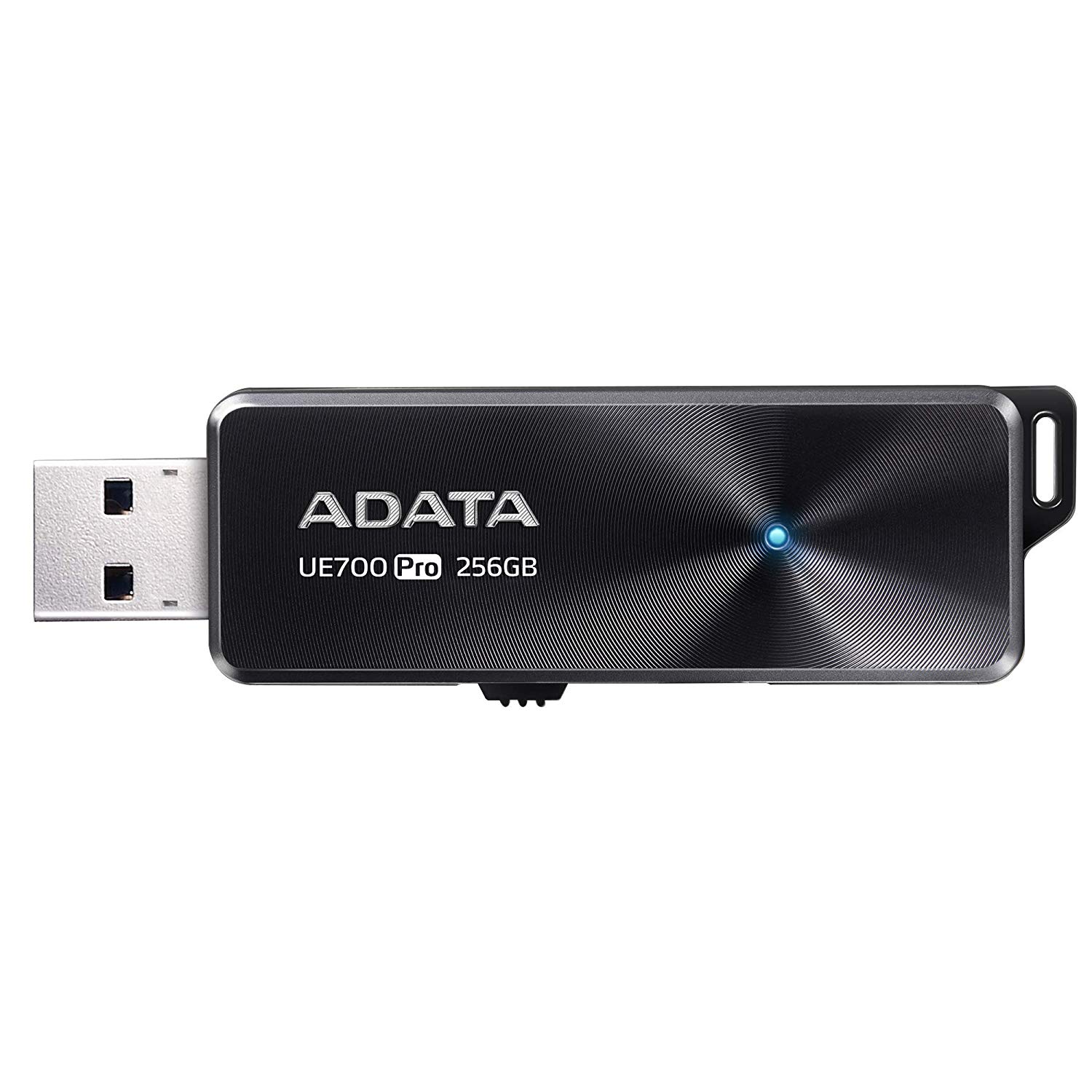 MEMORIE USB 3.2 ADATA 32 GB, retractabila, carcasa aluminiu, negru, "AUE700PRO-32G-CBK" (timbru verde 0.03 lei)