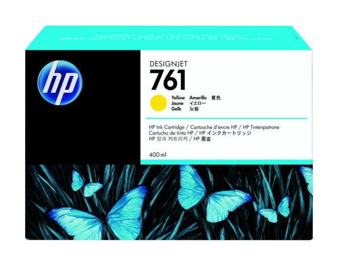 Cartus Cerneala Original HP Yellow, nr.761, pentru DesignJet T7100|T7200, , (timbru verde 0.15 lei), "CM992A"