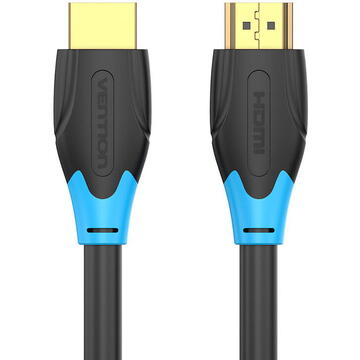 Cablu video Vention, HDMI(T) la HDMI(T), 2m, rezolutie maxima 4K la 60Hz, conectori auriti, cupru, invelis PVC, negru, "AACBH" (timbru verde 0.18lei) - 6922794732667