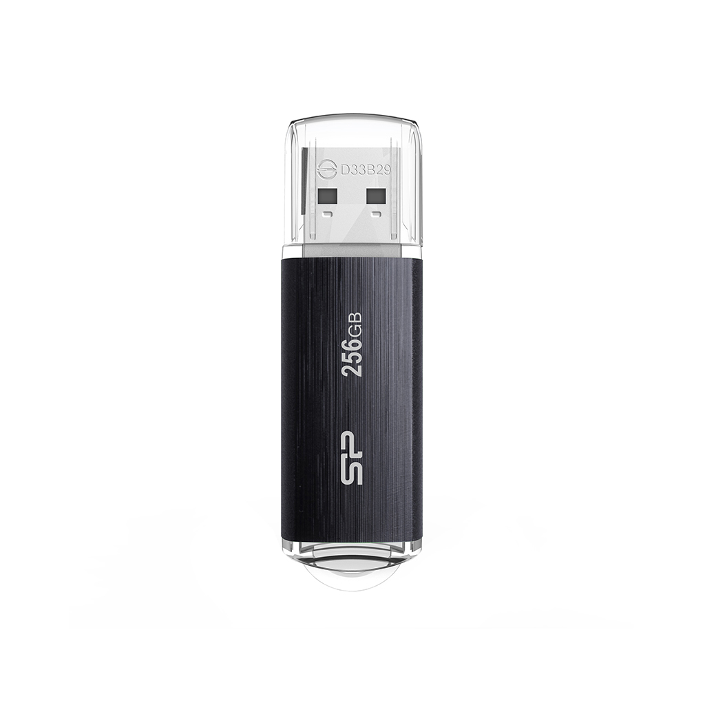 Memorie USB Blaze B02, 256GB, USB 3.0, Black "SP256GBUF3B02V1K" (timbru verde 0.03 lei)