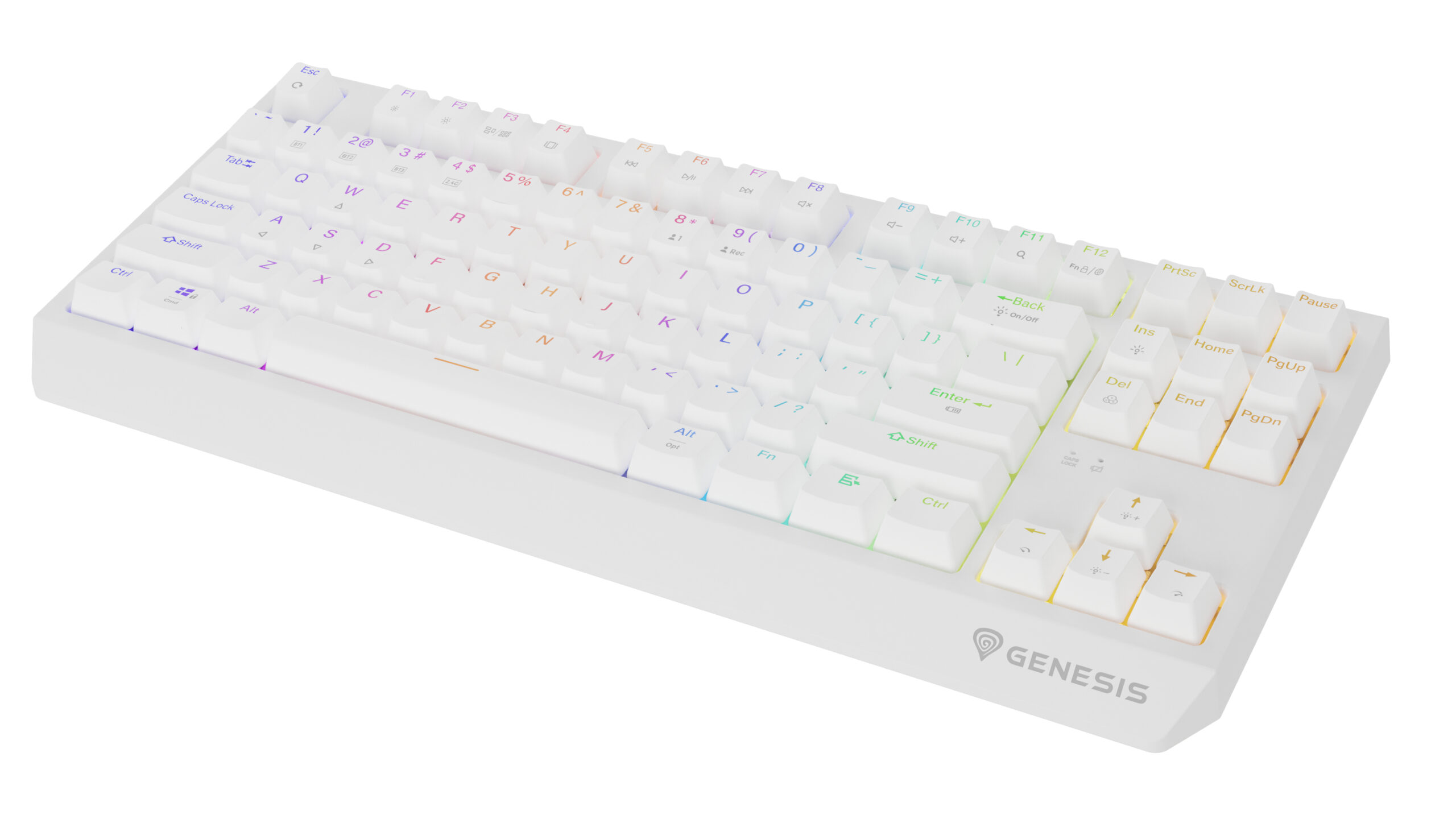 Tastatura WS Genesis Thor 230 TKL R alb "NKG-2165" (timbru verde 0.8 lei)