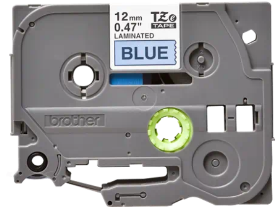 Banda laminata Original Brother Black on Blue, TZE531, pentru E105|E110|H100|H101|H105|H110|H111|P300|128|200|1000|1010|1090|1100|1120|1130|1160|1170|1180|1190|1200|1230|1280|1290|6100|7100|ST1150, 12mm, incl.TV 0 RON, "TZE531"