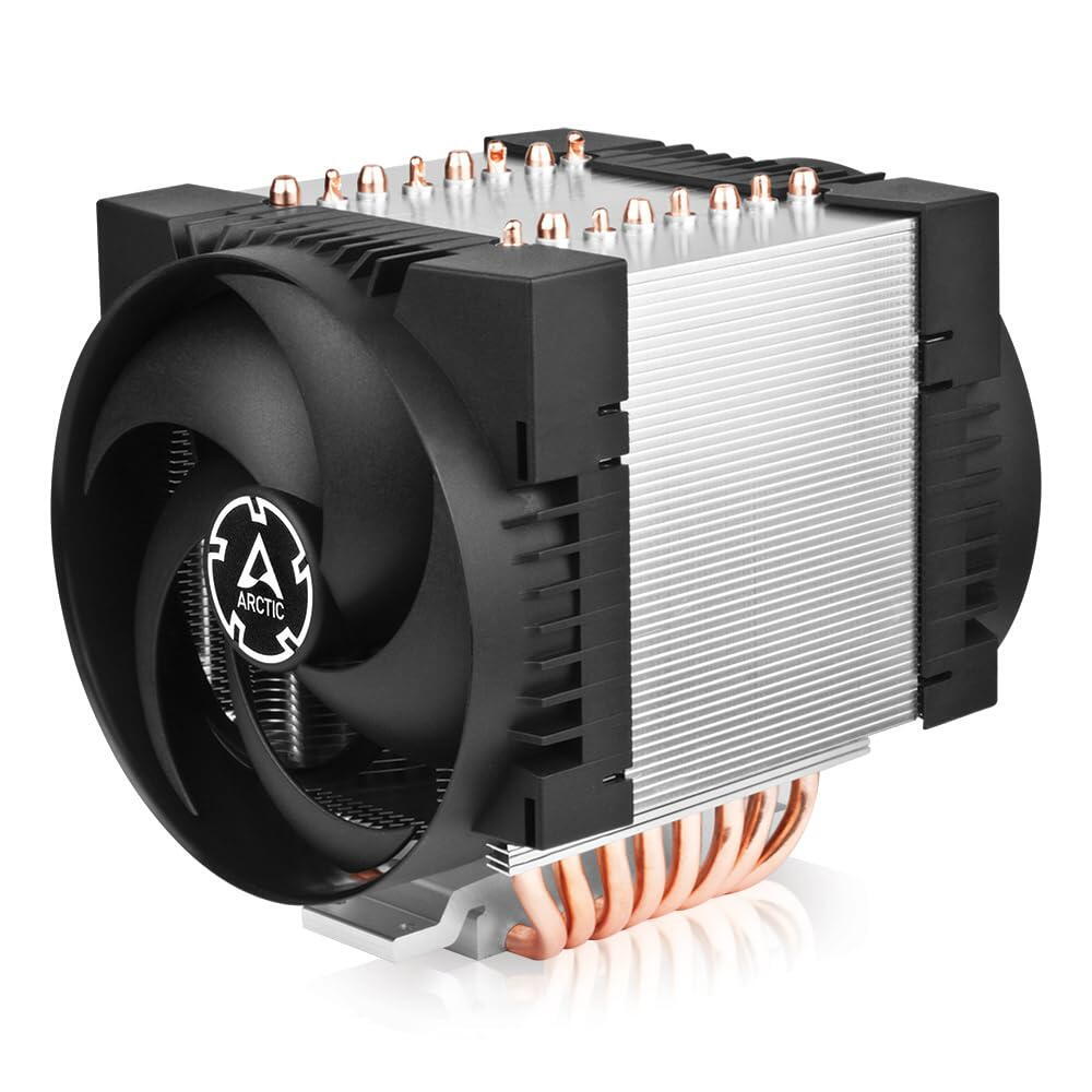COOLER server Arctic "Freezer 4U-SP5" skt. AMD, racire cu aer, single tower, vent. 2x120mm, 300 - 3300 rpm, 10 heatpipe, inaltime 4U, fara LED, negru,"ACFRE00158A" (timbru verde 2 lei)