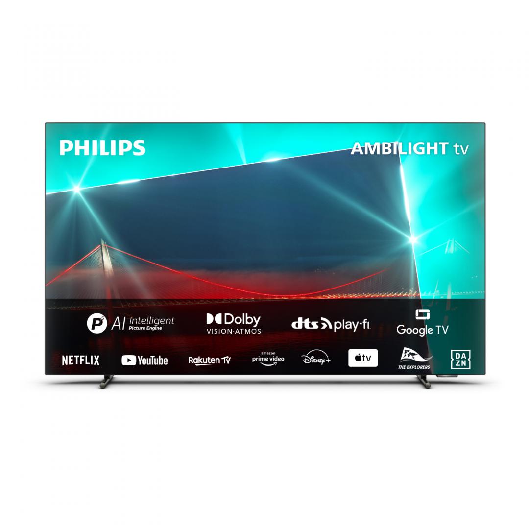 OLED TV 4K 55(139cm) PHILIPS 55OLED718 "55OLED718/12" (timbru verde 15 lei)