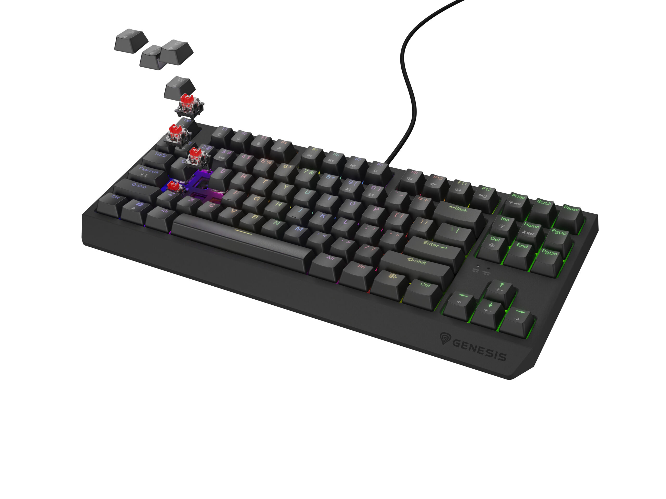 Tastatura Genesis Thor 230 TKL R negru "NKG-2077" (timbru verde 0.8 lei)