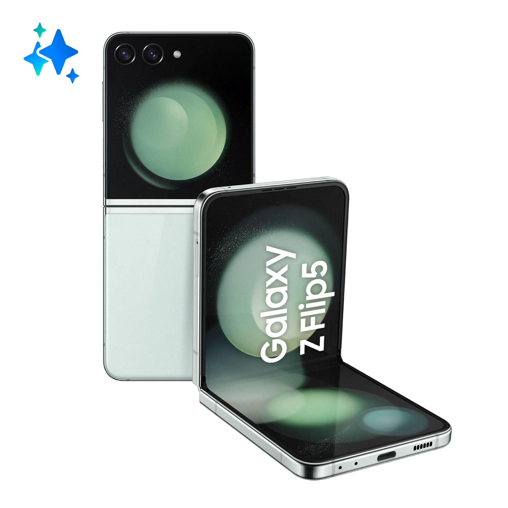 Smartphone Galaxy Z Flip5 256GB 8GB RAM 5G Dual SIM Mint "SM-F731BLGGEUE" (timbru verde 0.45 lei)