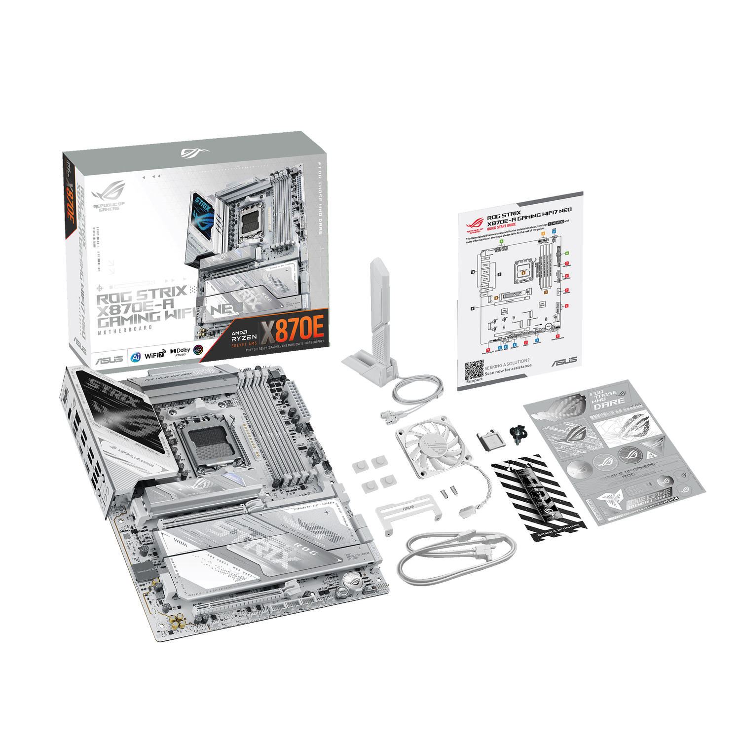 Placa de baza Asus ROG STRIX X870E-A GAMING WIFI7 NEO, AM5, DDR5, ATX, Alb, 90MB1P30-M0EAY0 "ROG STRIX X870E-A GAMING NEO" - imagine 12