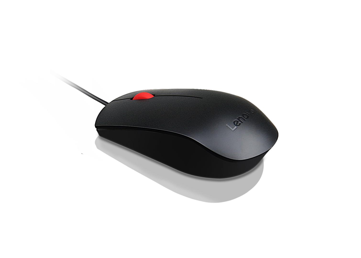 MOUSE LENOVO, PC sau NB, cu fir, USB, optic, 1600 dpi, butoane/scroll 3/1, , negru, "4Y50R20863" (timbru verde 0.18 lei)