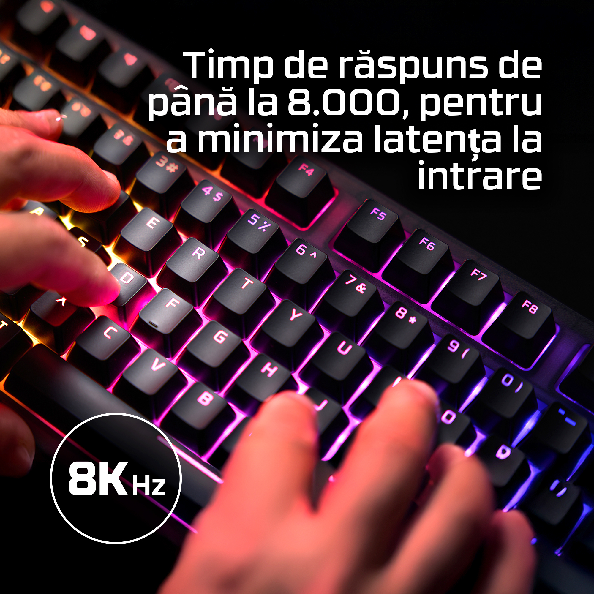 Tastatura HP HyperX Origins 21800, negru"B4QS4AA" - imagine 3