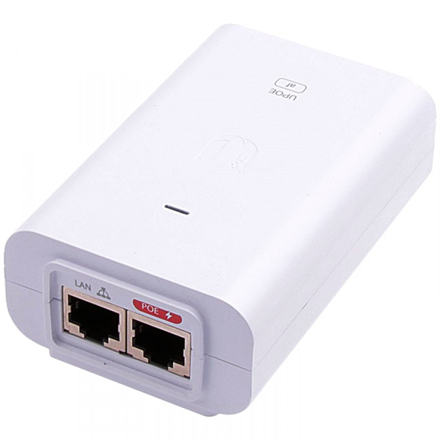 SWITCH. PoE Ubiquiti U-POE-AF U-POE-AF delivers up to 15W PoE that can be used to power U6-Lite-EU and other 802.3af devices,protecting against electrical surges "U-POE-AF-EU" (timbru verde 2lei)