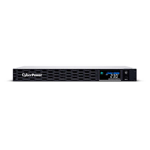 UPS CYBER POWER Line Int. cu sin. pura, cu management, Rack 1U, LCD, 1500VA/900W, AVR, 6x IEC, baterie 4x 6V/9Ah, incarcare pana la 8h, USB, 2x RJ45, RS232, slot SNMP, APFC, LCD color, hot-swapp, GreenPower, "CP1500EIPFCRM1U" (timbru verde 11 lei)