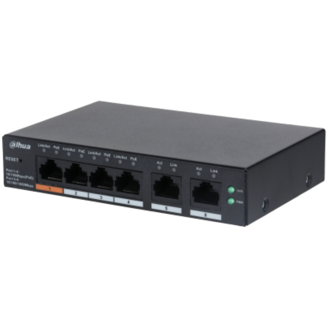 DAHUA SWITCH 6P MNG 4POE CS4006-4ET-60 "CS4006-4ET-60" (timbru verde 2 lei)