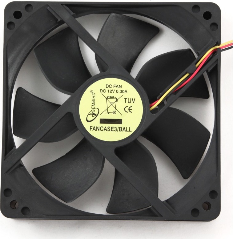 VENTILATOR GEMBIRD PC, 120x120x25 mm, ballbearing "FANCASE3/BALL" (timbru verde 0.18 lei)