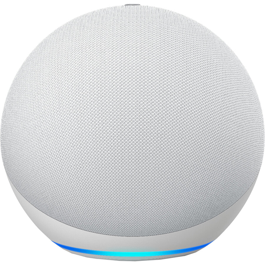SmartGadget Amazon Echo Dot (4th Gen) Smart speaker with Alexa (usa) + EU adapter included Glacier White, "PHT14652"(timbru verde 0.8 lei)