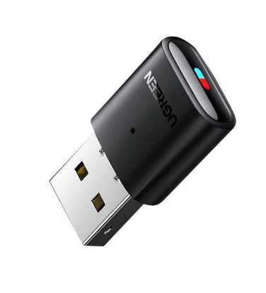 ADAPTOARE Bluetooth Ugreen,"CM408"conectare USB 2.0,suporta doar conectare casti bluetooth,distanta 10 m (pana la), Bluetooth v5.0, antena interna,negru "10928" (timbru verde 0.18 lei)-6957303819287