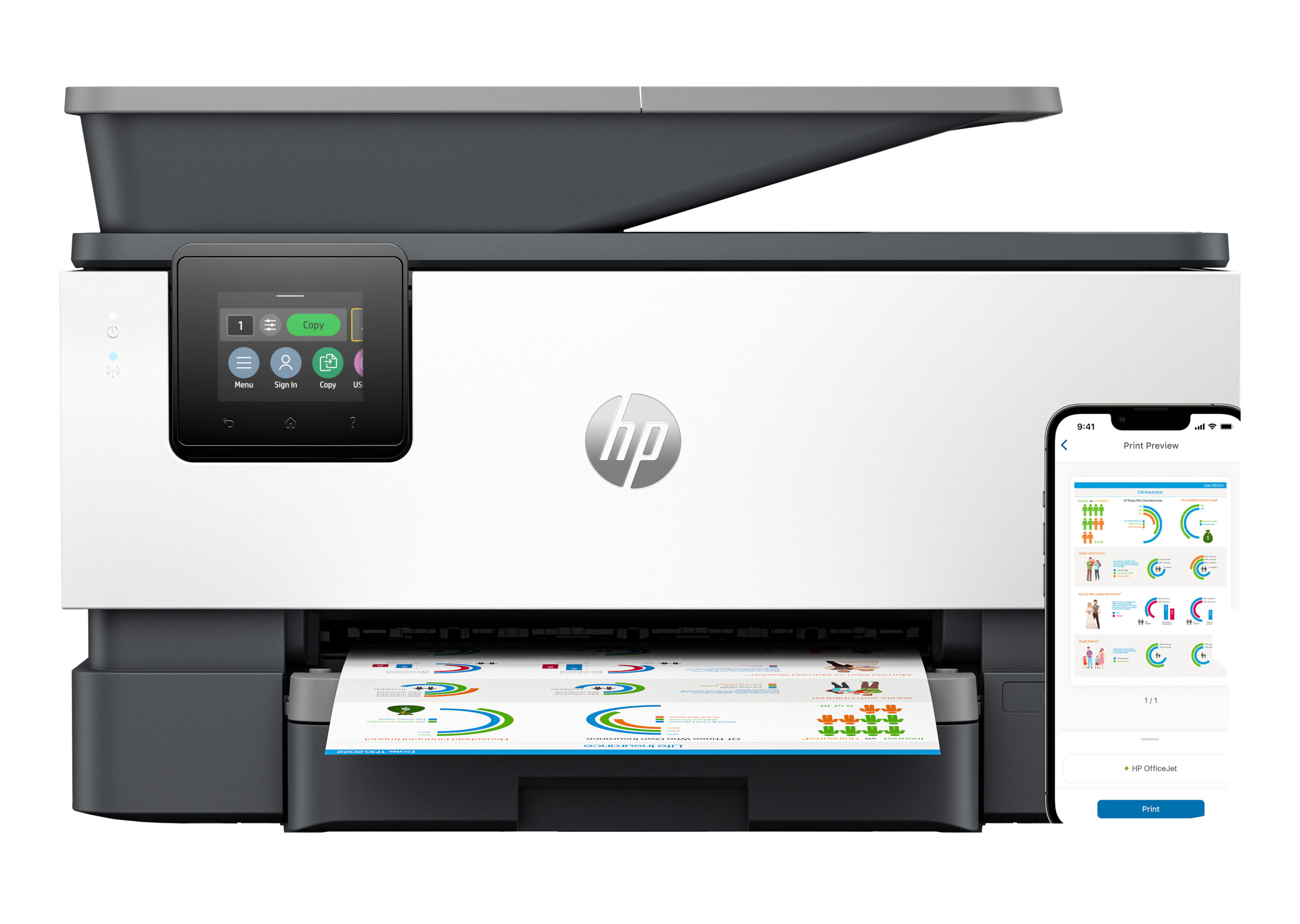 HP OFFICEJET PRO 9120B INKJET MFP"4V2N0B" (timbru verde 8 lei)