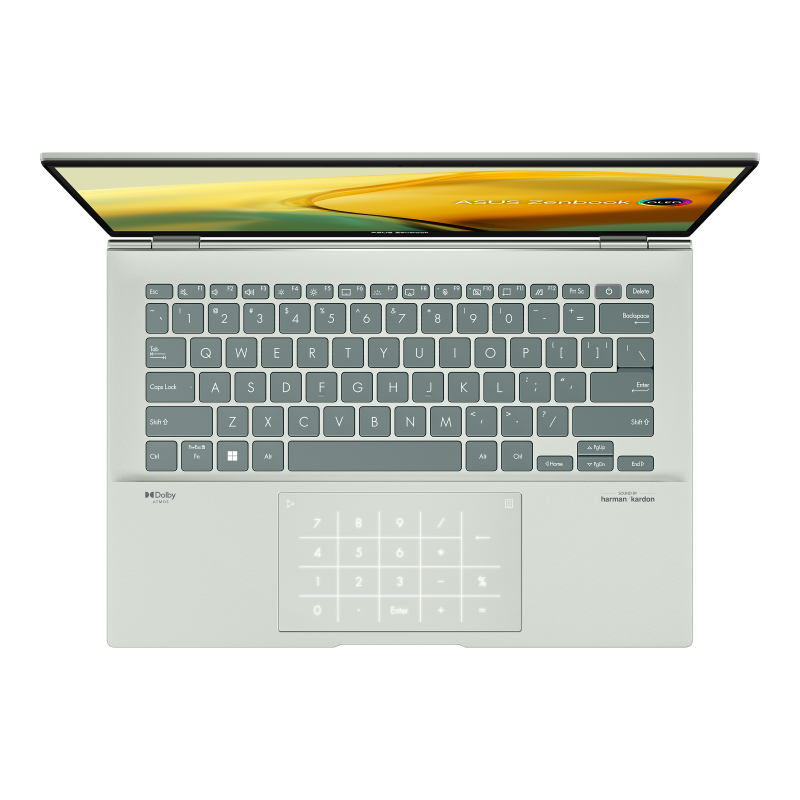 NB Asus 14 inch WQXGA 2560 x 1600 Intel Core i5 1240P 1.7 GHz | 16 GB SSD 1 TB Wireless BT | 1xHDMI | 1.35 kg WIN 11 Home Aqua Celadon, "UX3402ZA-KP540W" ((timbru verde 3.5 lei)