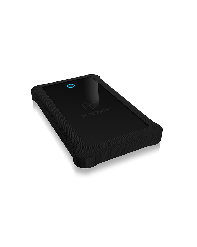 RACK HDD Icy Box SATA III 2.5" la 1x USB 3.2 Gen 1, UASP, silicon, negru, "IB-233UB-B" (timbru verde 0.8 lei)