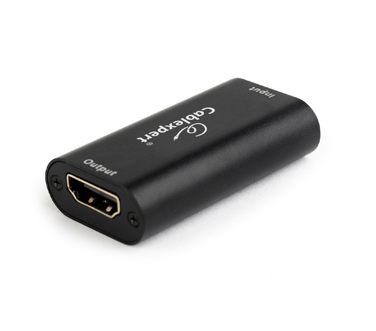 REPEATER semnal GEMBIRD, HDMI (M) la HDMI (M), extindere semnal pana la 40m, negru, "DRP-HDMI-02" (timbru verde 0.08 lei)