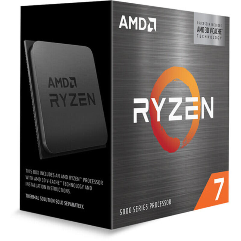 CPU AMD Ryzen 7 5800X3D, skt AM4, AMD Ryzen 7, frecventa 3.4 GHz, turbo 4.5 GHz, 8 nuclee, putere 105 W, "100-100000651WOF"