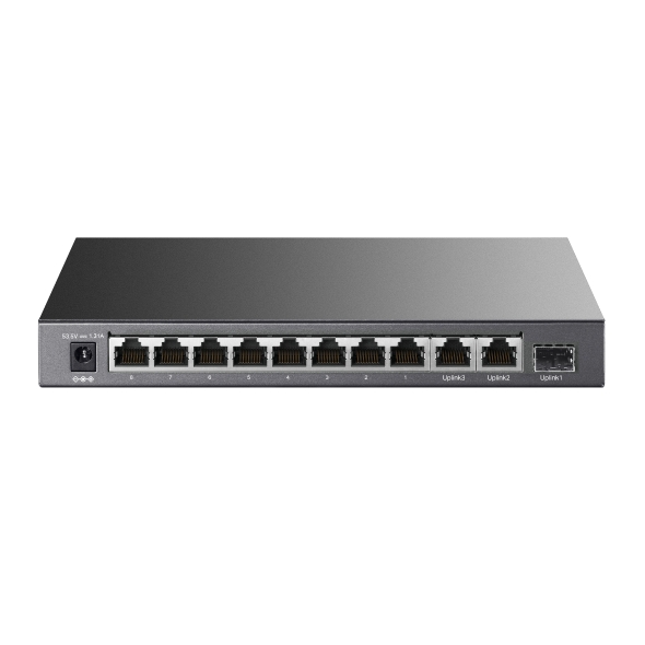 Switch POE+ TP-Link 8-Port 10/100Mbps + 3-Port Gigabit Desktop Switch with 8-Port PoE+, carcasa metalica "TL-SL1311P" (timbru verde 2 lei)
