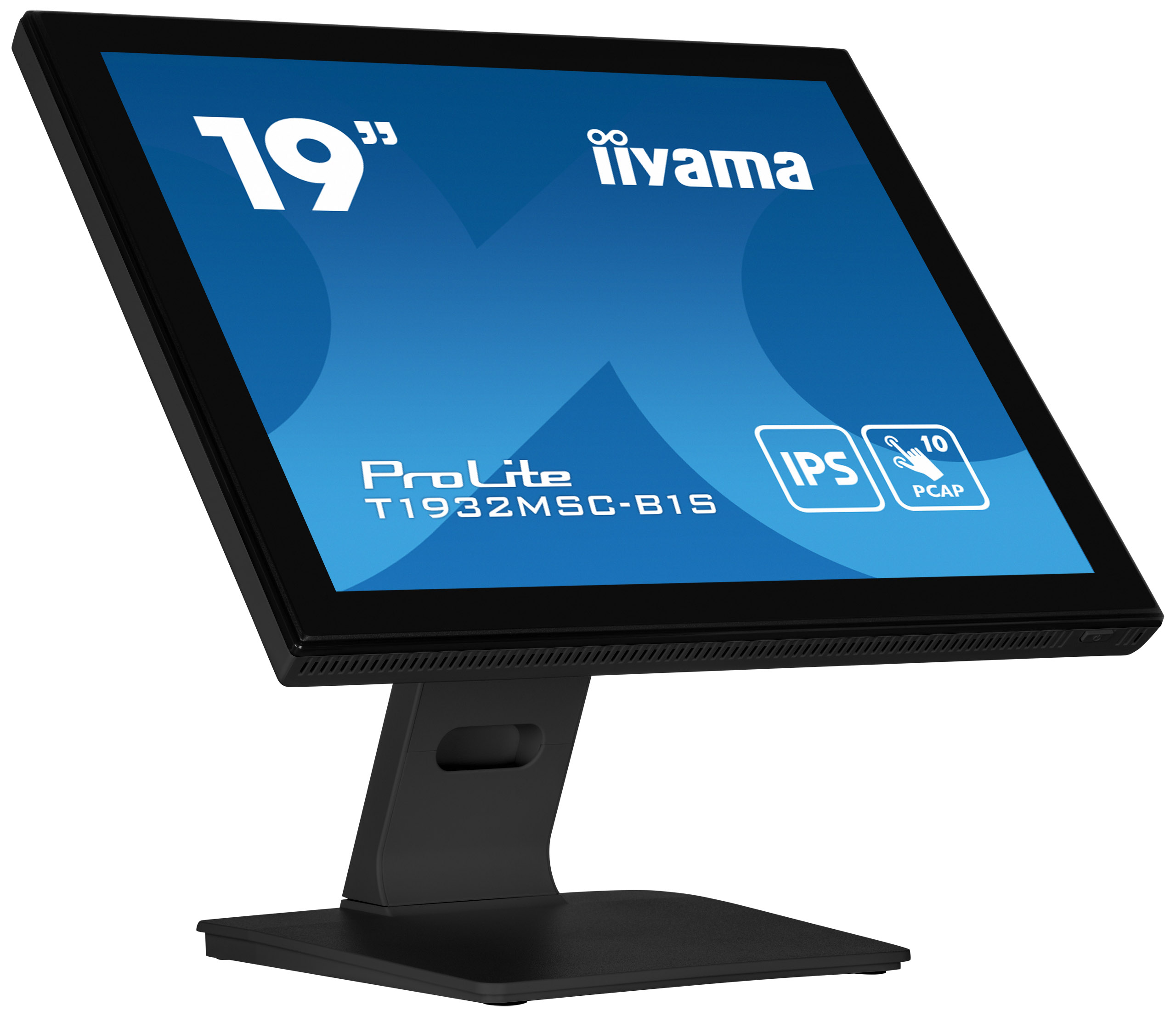 IIYAMA Monitor LED T1932MSC-B1S 19"" 10pt IPS TOUCH 1280 x 1024 14ms 250 cd/m2 projective capacitive IP54 VGA HDMI DP "T1932MSC-B1S" (timbru verde 7 lei)