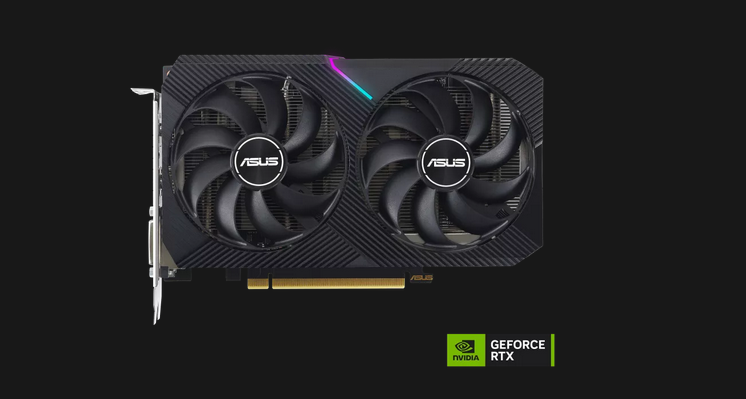 AS Dual GeForce RTX 3050 OC 8GB V2 "DUAL-RTX3050-O8G2"