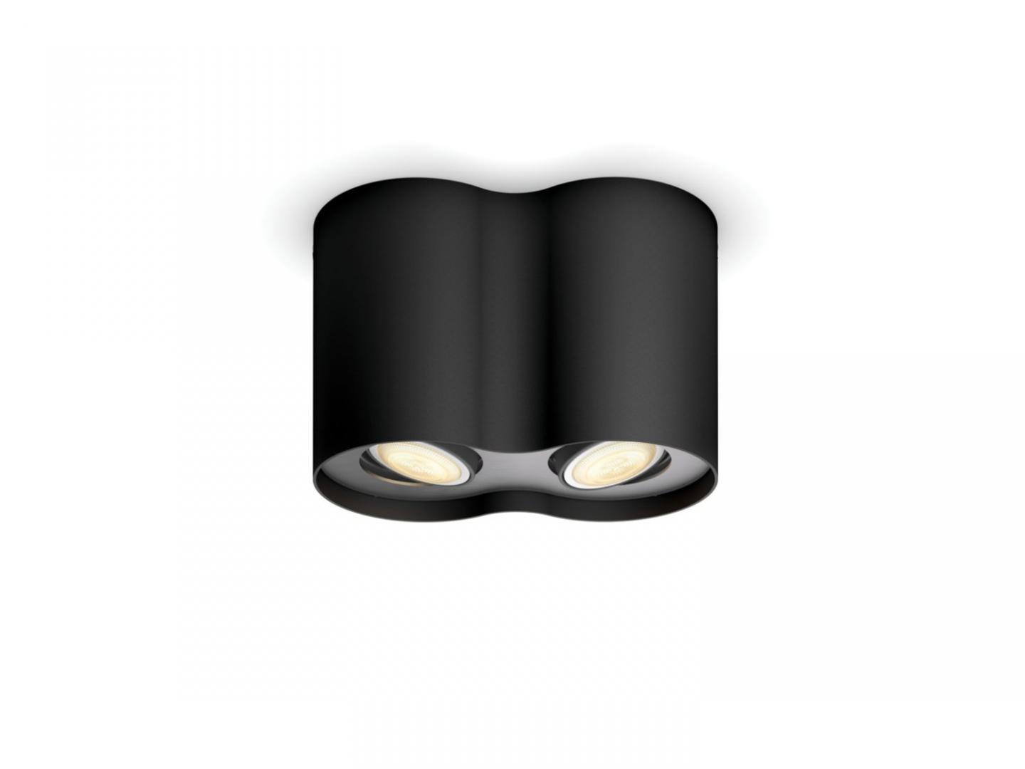 Pillar Hue plate/spiral black 2x5W 230V "000008719514338425" (timbru verde 2.00 lei)