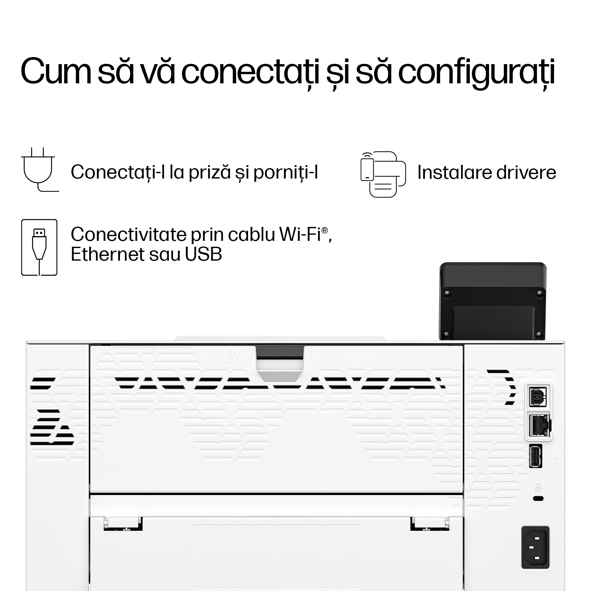 Imprimanta Laserjet Mono HP Pro 4007DN, A4, Functii: Impr., Viteza de Printare Monocrom: 47ppm, Viteza de printare color: , Conectivitate:USB|Retea, Duplex:Da, ADF:Nu(incl.TV 11lei) "8X3E1A" - imagine 5