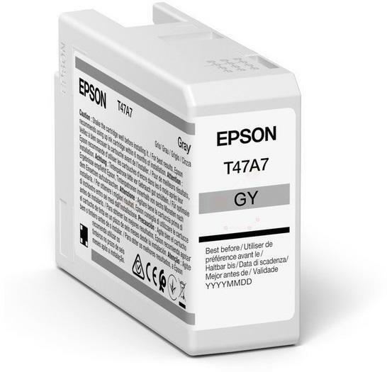 Cartus Cerneala Original Epson Grey, T47A7, pentru UltraChrome Pro 10, 50ml, (timbru verde 1.2 lei), "C13T47A700"