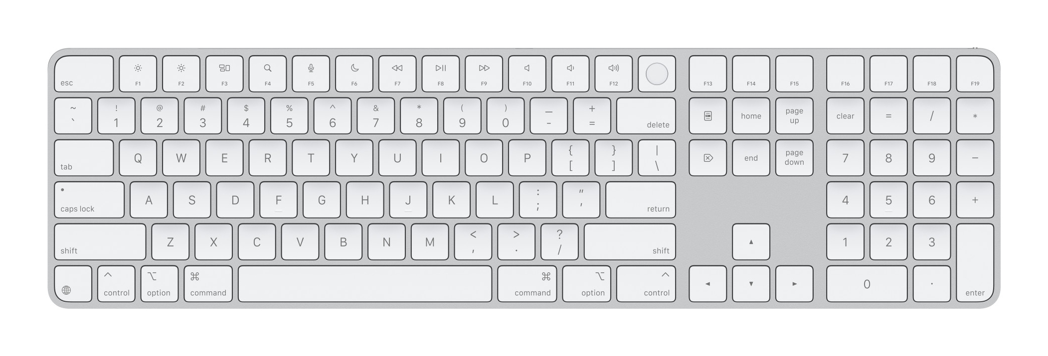 MAGIC KEYBOARD TOUCH ID NUM KEY WH-USA "MXK73LB/A" (timbru verde 0.8 lei)