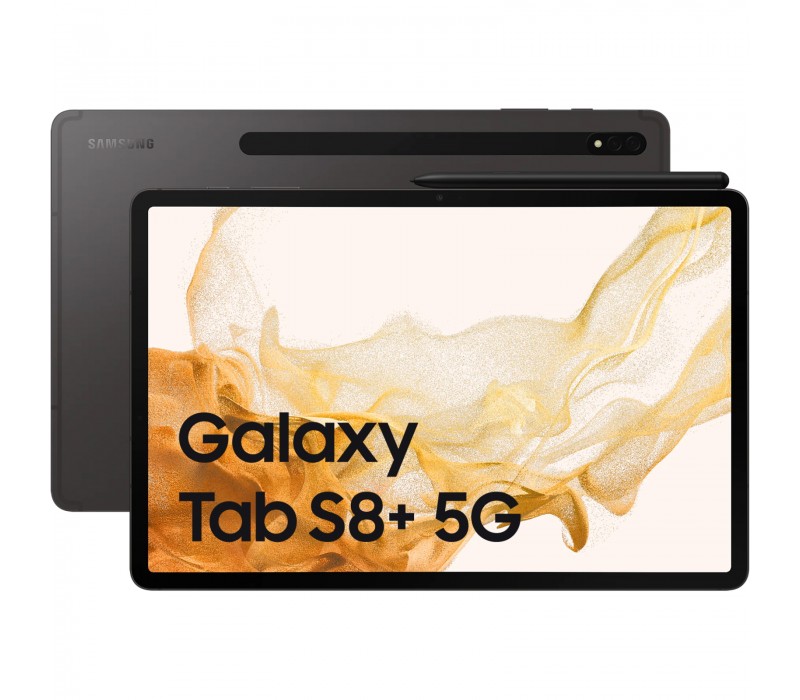 Samsung Galaxy Tab S8+ Gray 5G/12.4/OC/8GB/128GB/12MP/13MP+6MP/10090mAh "SM-X806BZAAEUE" (timbru verde 0.9 lei)