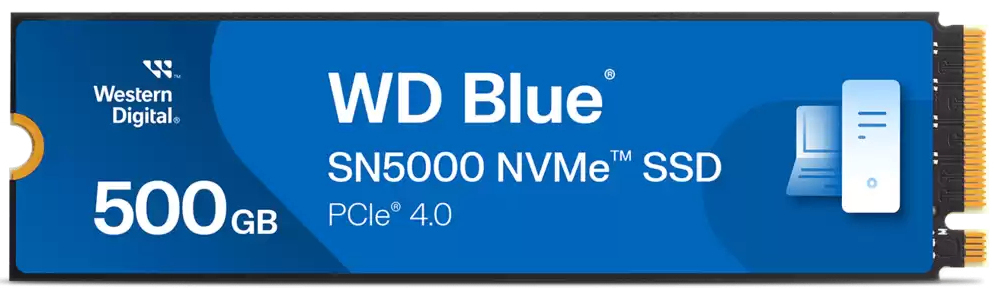 SSD Blue SN5000 500GB PCI Express 4.0 x4 M.2 2280 "WDS500G4B0E"