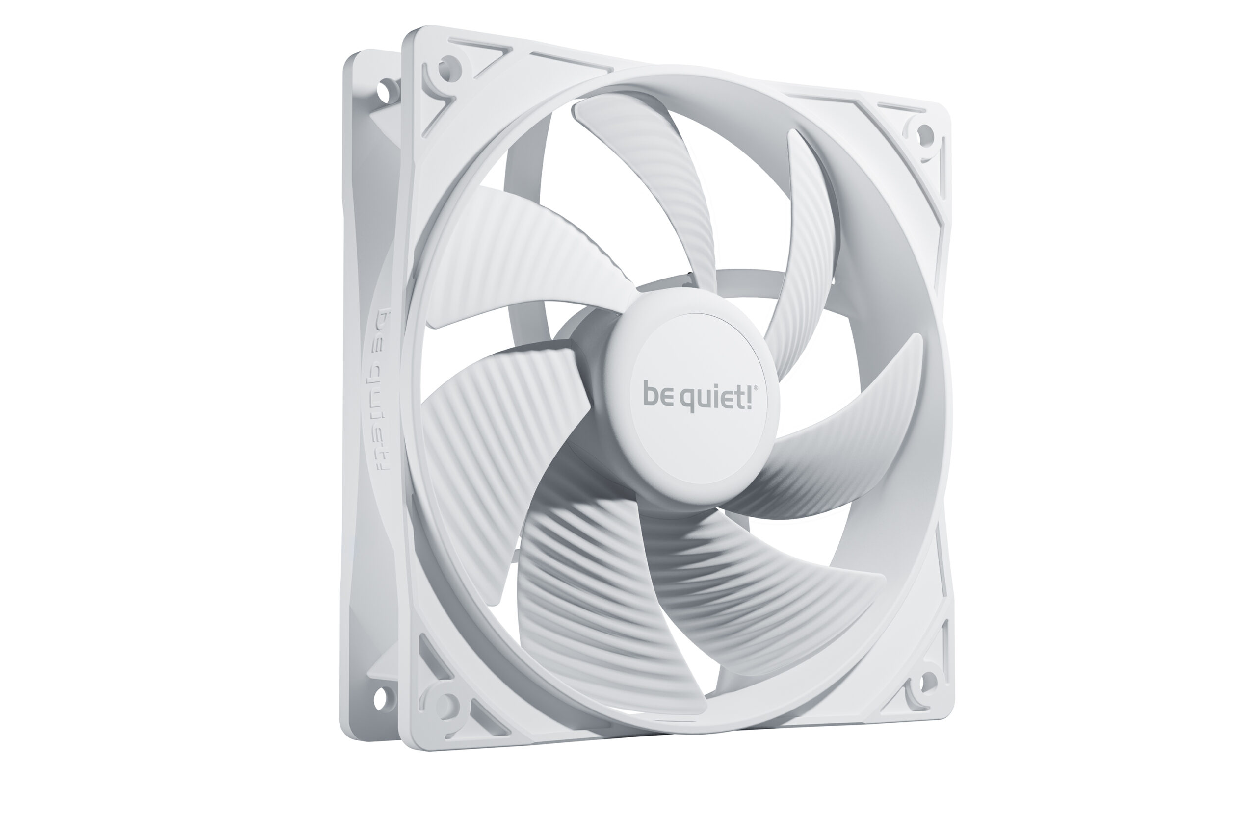Ventilator be quiet! "PURE WINGS 3"120mm 1600 rpm, Rifle bearing, 4-pin PWM, alb, "BL110" (timbru verde 0.18 lei)