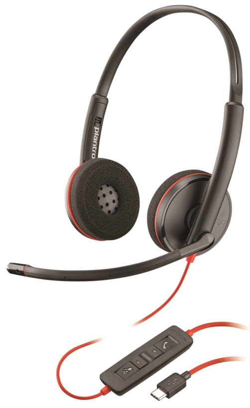 CASTI PLNTR BLACKWIRE,C3220 USB-C, "209749-201" (timbru verde 0.8 lei)