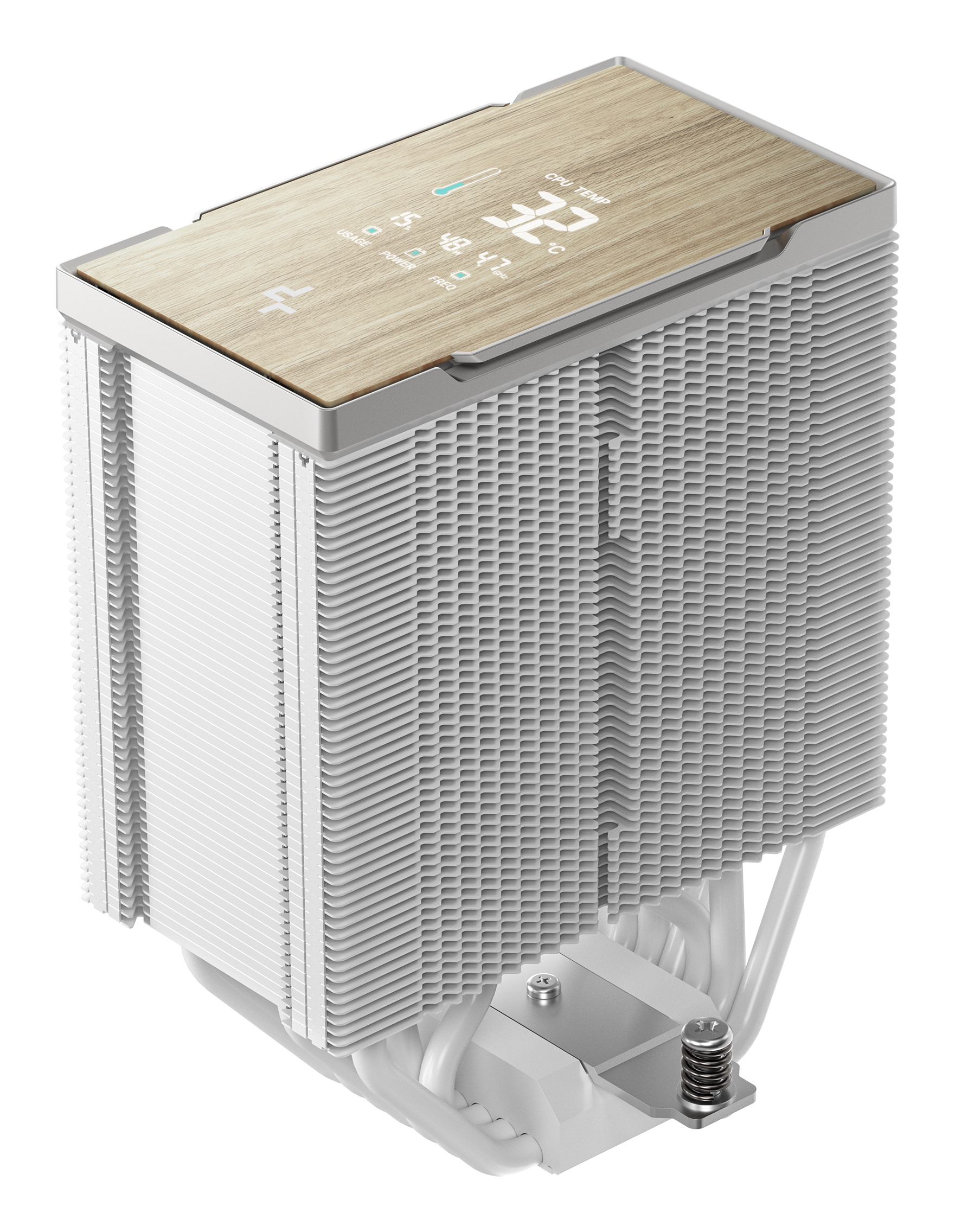 COOLER DeepCool "AK700 G2 DIGITAL WH" skt. Intel si AMD, racire cu aer, vent. 120mm, 2700 rpm, 7 heatpipes, inaltime 157mm, top cover digital, alb,"R-AK700-WHNDMN-GJD" - imagine 6