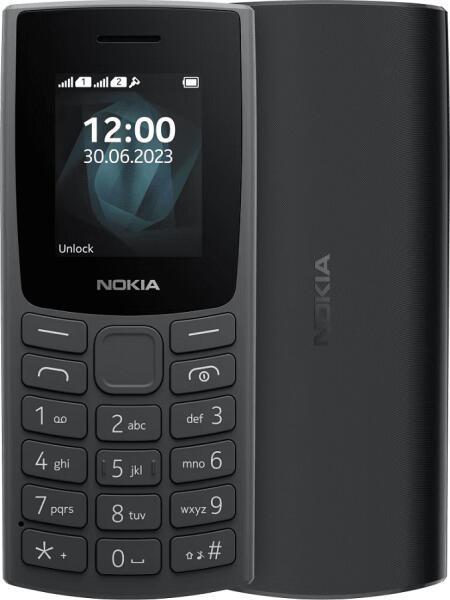 Telefon cu butoane Nokia 105 2023 2G 1.77" 32MB 32MB DS GY "NK1052023DSGY" (timbru verde 0.45 lei)