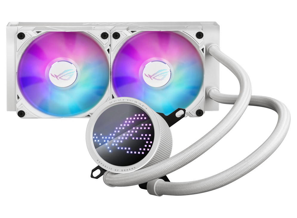 Cooler Lichid Asus ROG RYUO III 240 ARGB WHT, 90RC00J2-M0UAY0 "ROG RYUO III 240 ARGB WHT" (timbru verde 2 lei)