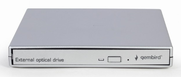 DVD-RW extern, GEMBIRD, interfata USB 2.0, argintiu, "DVD-USB-021-SV" (timbru verde 0.8 lei)