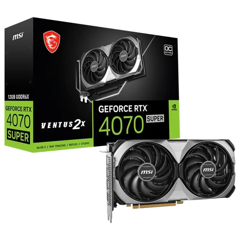 PLACI VIDEO MSI GeForce RTX 4070 SUPER 12GB VENTUS 2X OC "GEFORCE RTX 4070 SUPER 12G VENTUS 2X OC"