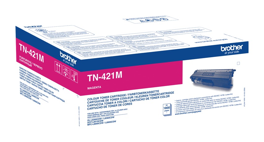 Toner Original Brother Magenta, TN421M, pentru DCP-8410|L8260|L8360|MFC-L8690|L8900, 1.8K, (timbru verde 1.2 lei) , "TN421M"